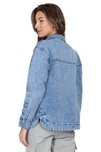 Chamarra denim oversize bolsillos sold by Shasa product image thumbnail 4