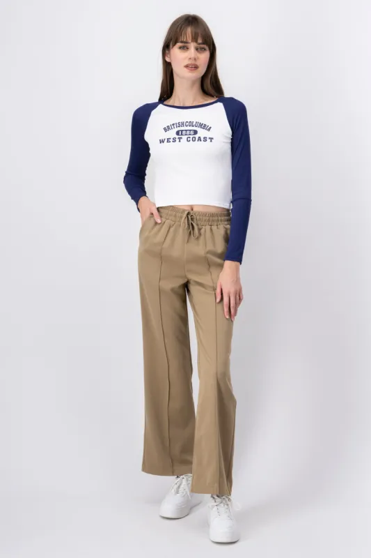 Pantalon resorte detalle costura sold by Shasa