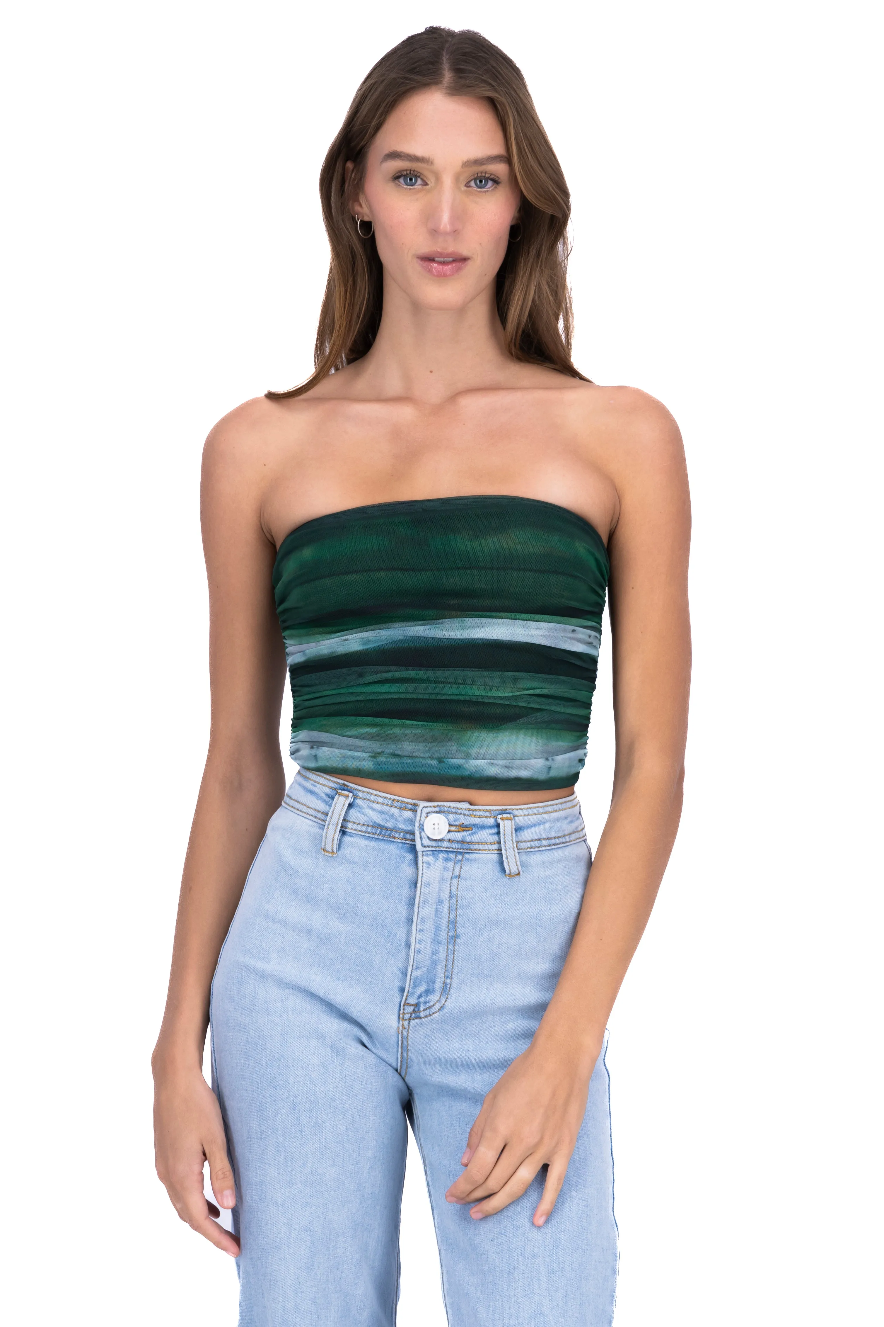 Top strapless mesh estampado sold by Shasa product image thumbnail 2