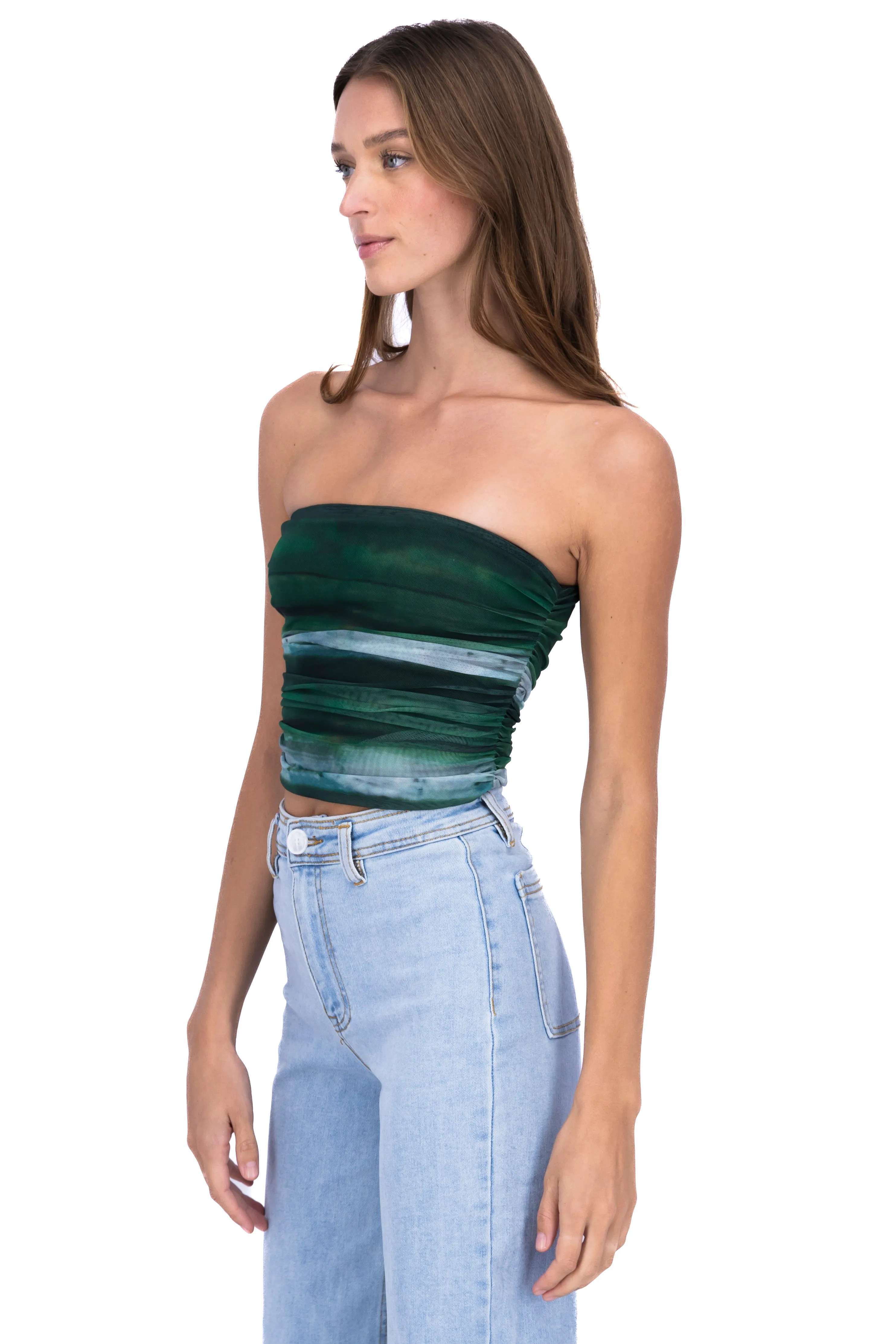 Top strapless mesh estampado sold by Shasa product image thumbnail 3