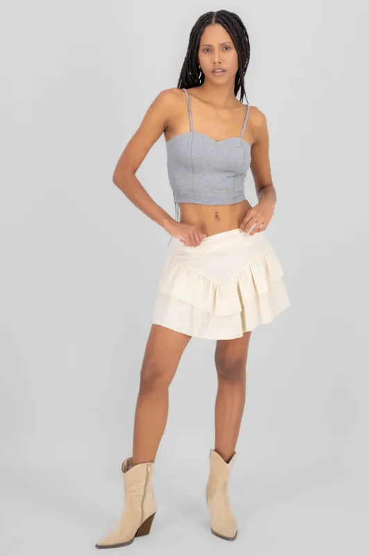 Falda doble olanes pico sold by Shasa