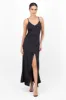 Vestido maxi peirna abierta sold by Shasa