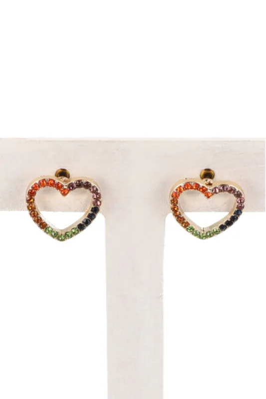 Aretes Corazon Brillitos sold by Shasa