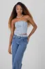 Top strapless denim sold by Shasa
