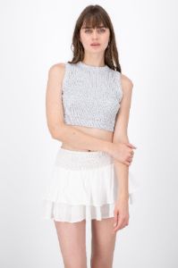 Crop Sin Manga Con Lurex sold by Shasa