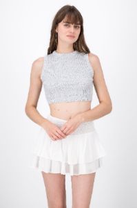 Crop Sin Manga Con Lurex sold by Shasa