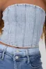 Top strapless denim sold by Shasa
