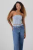 Top strapless denim sold by Shasa
