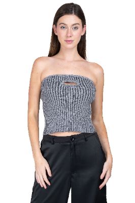 Top tejido suave strapless sold by Shasa