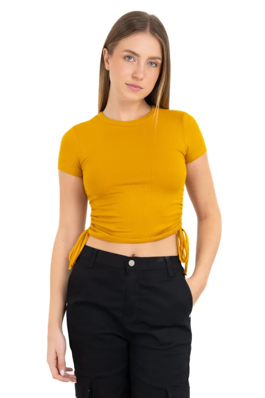 Top manga corta jaretas laterales sold by Shasa