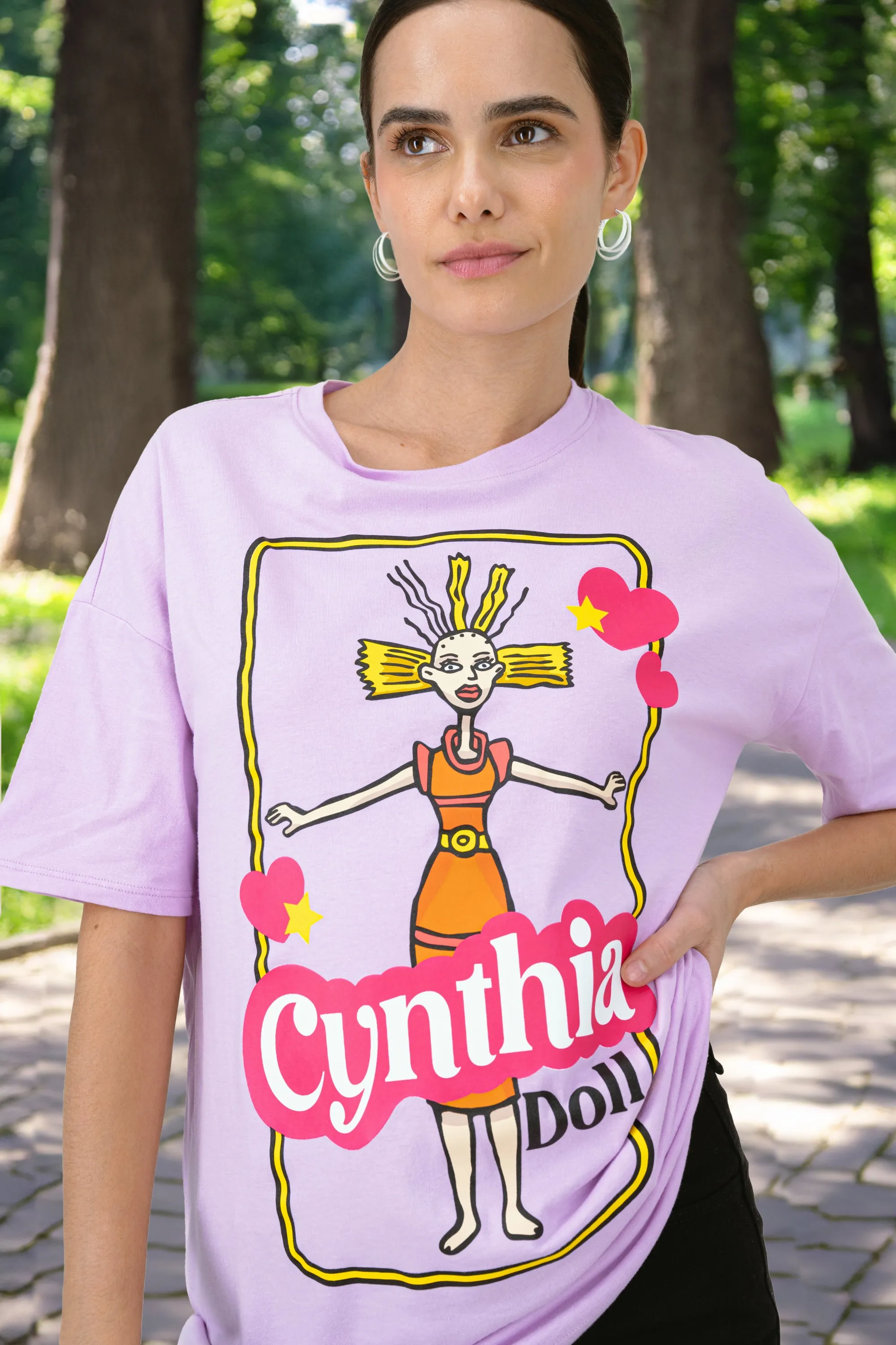 Playera cynthia over manga corta sold by Shasa