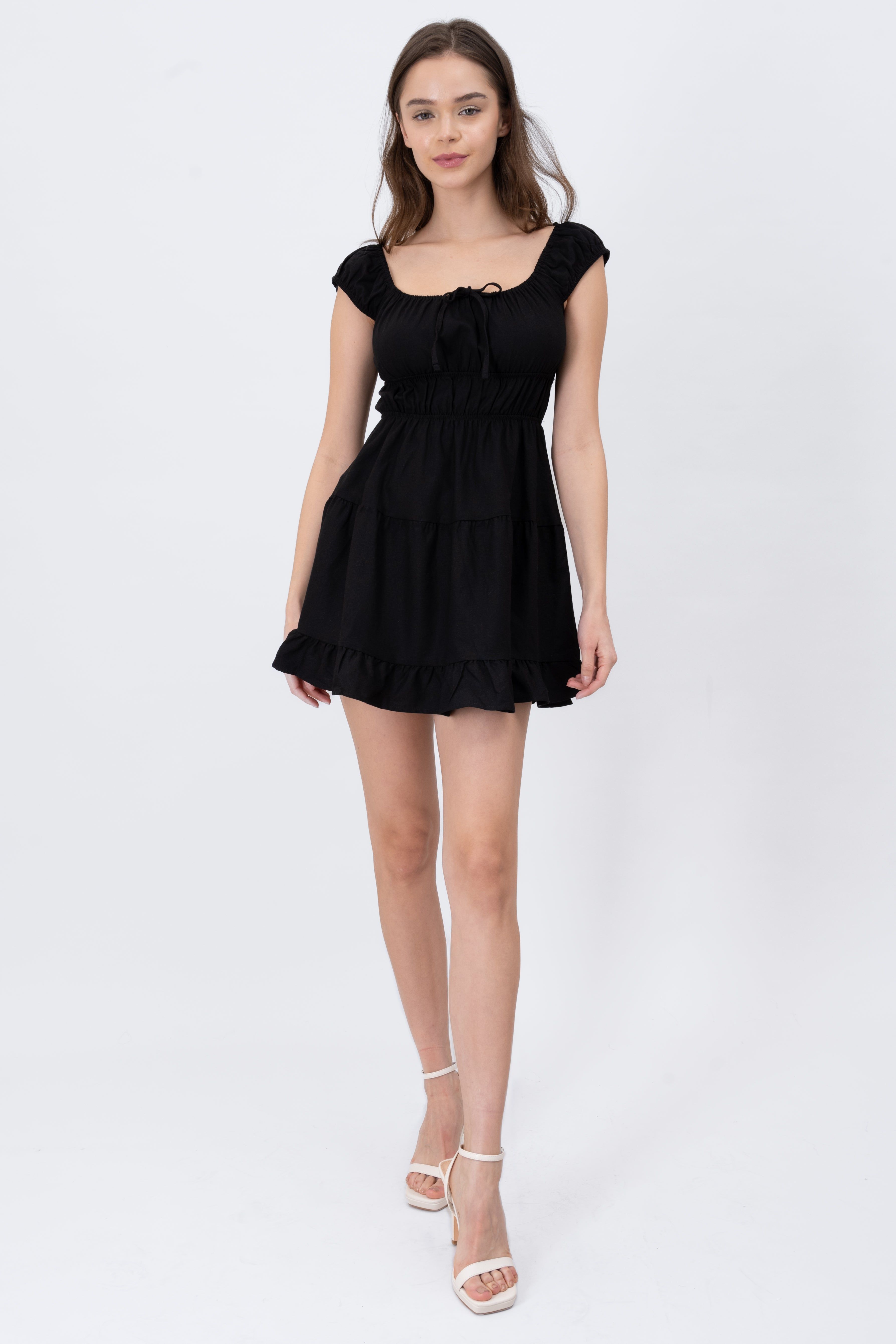 Vestido Mini Con Detalles Liso sold by Shasa product image thumbnail 2