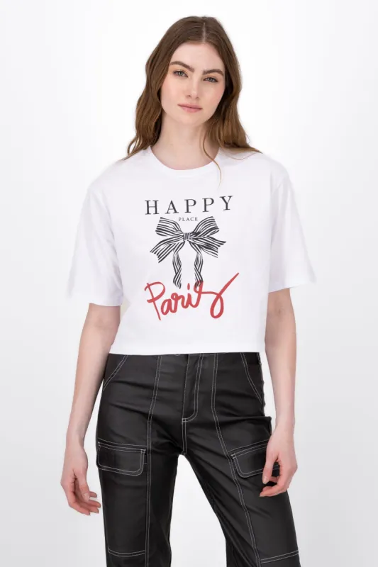 Playera Boxy Moño Paris sold by Shasa