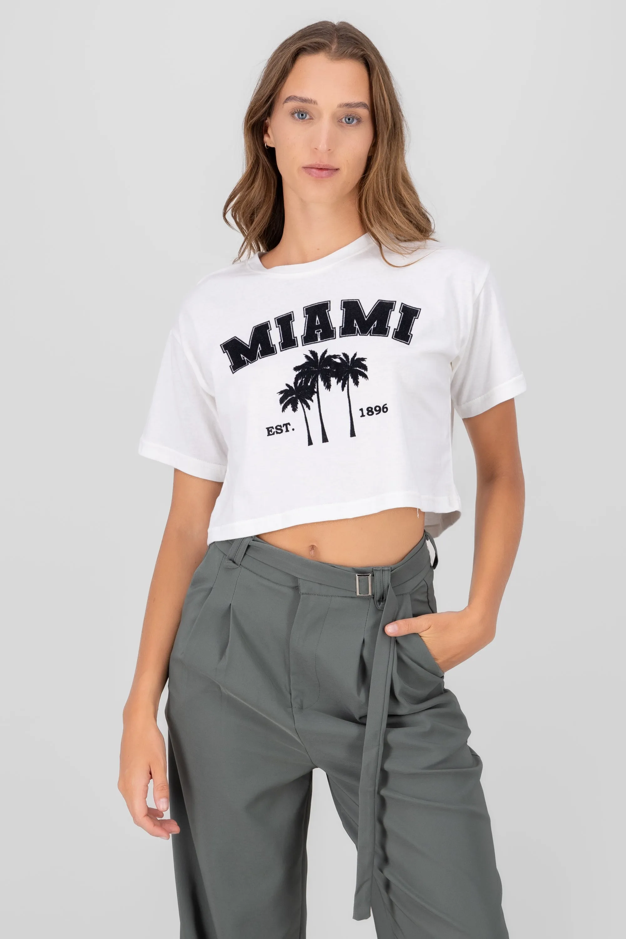 Playera Crop Miami sold by Shasa