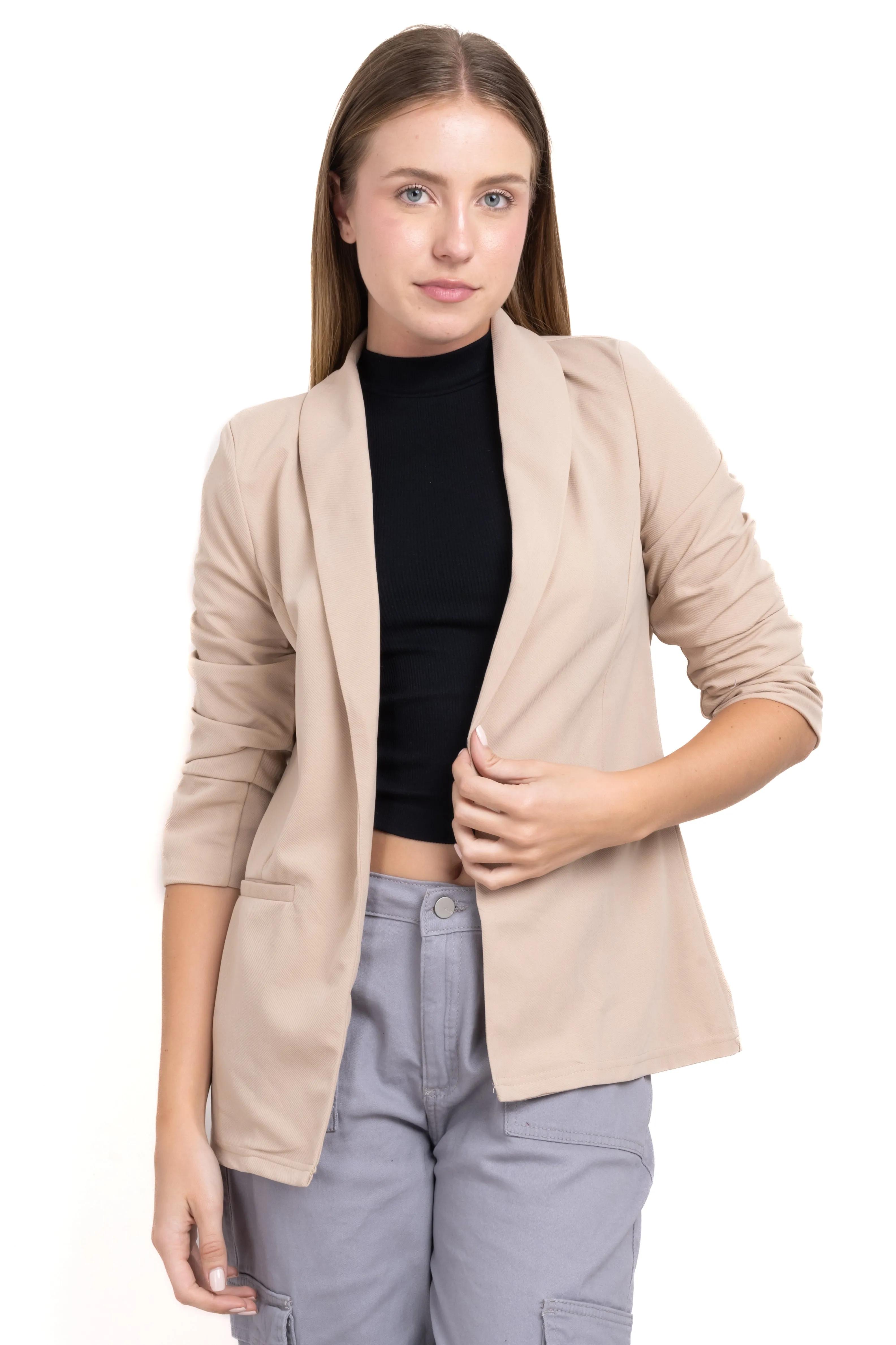 Saco liso manga plisada sold by Shasa