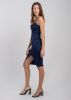 Vestido mini brillos escote drapeado sold by Shasa