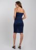 Vestido mini brillos escote drapeado sold by Shasa