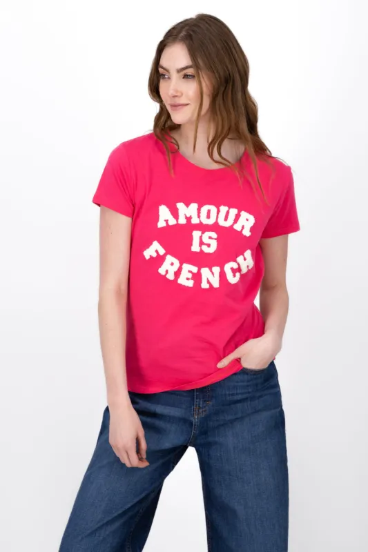 Playera Estampado Amour Is French sold by Shasa