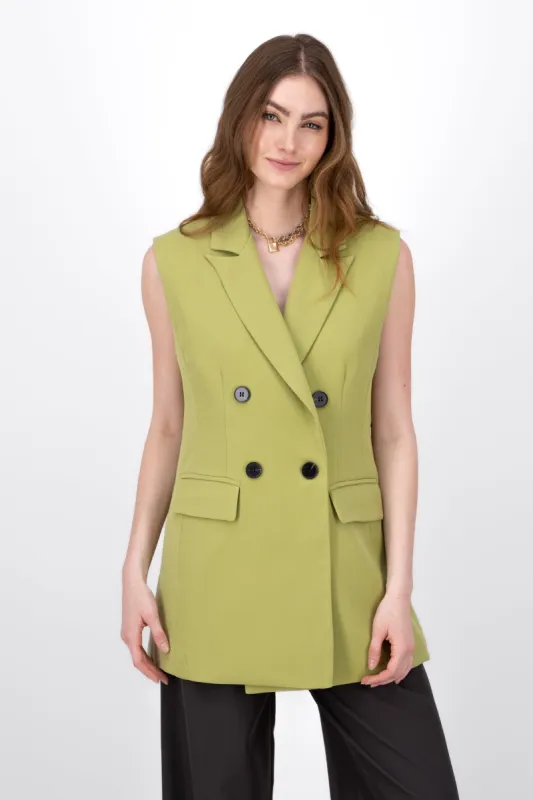 Chaleco Sastreado Largo Cruzado sold by Shasa