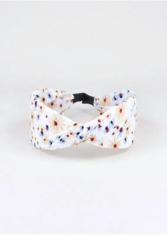 Diadema Ancha Twist Flores sold by Shasa