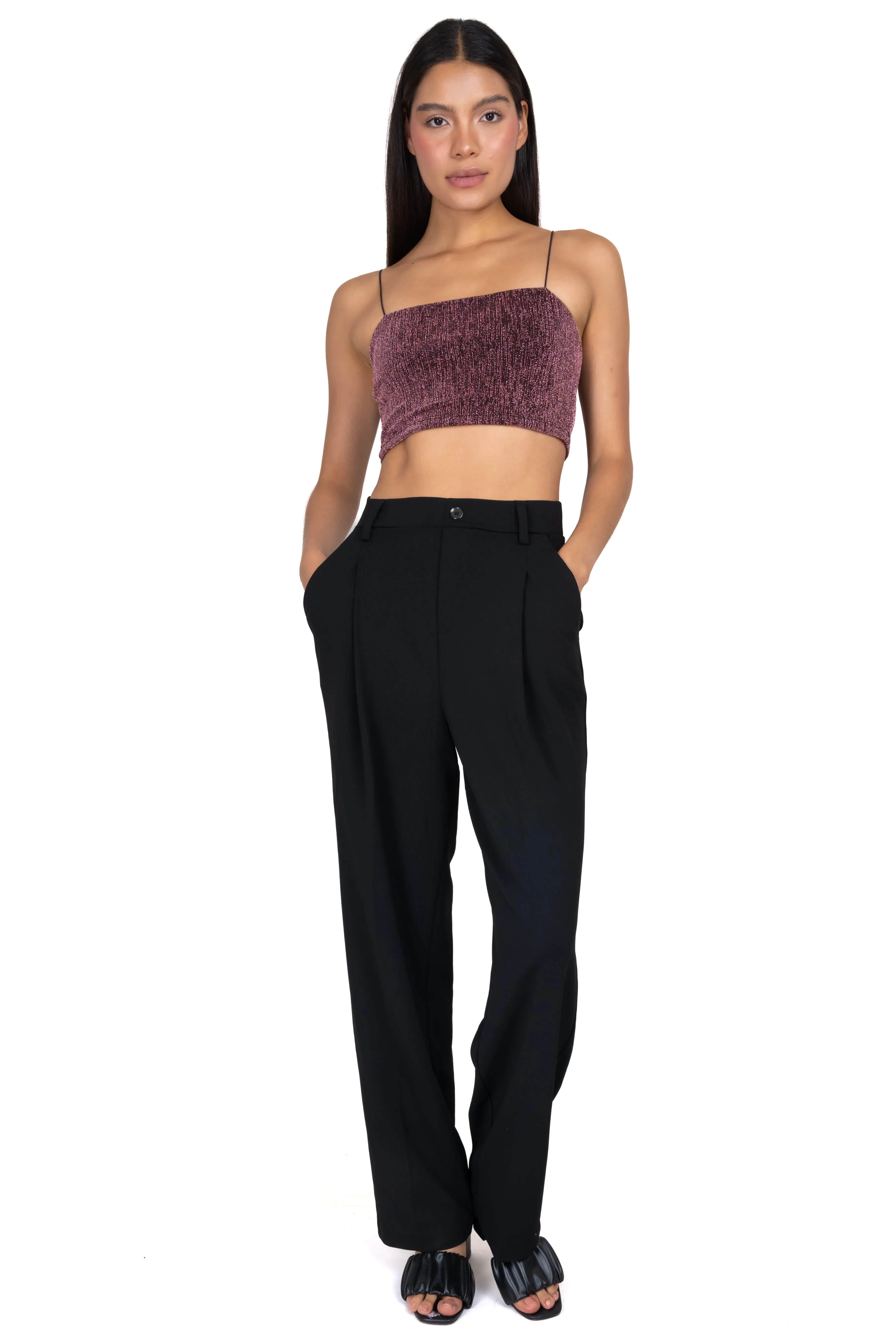 Pantalón amplio pinzas botón sold by Shasa product image thumbnail 2