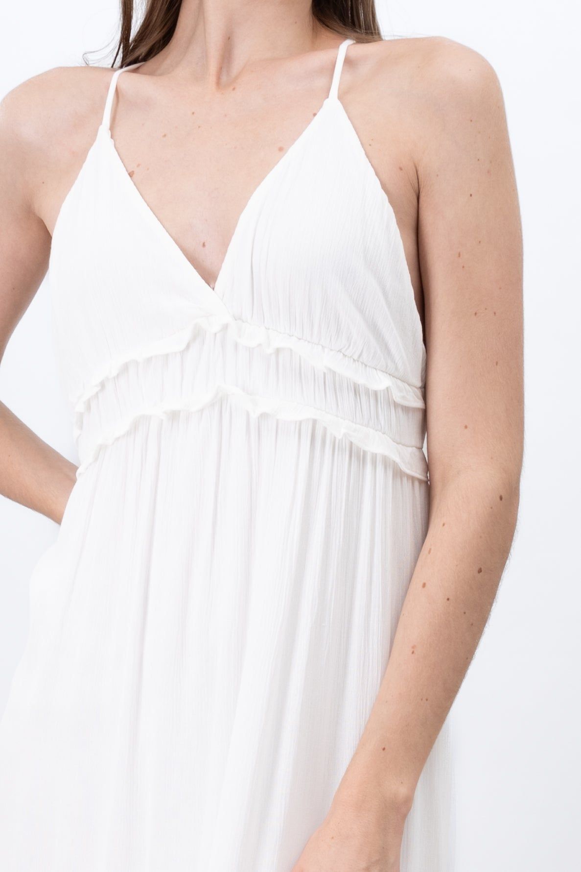 Vestido maxi con detalle de olan sold by Shasa product image thumbnail 5