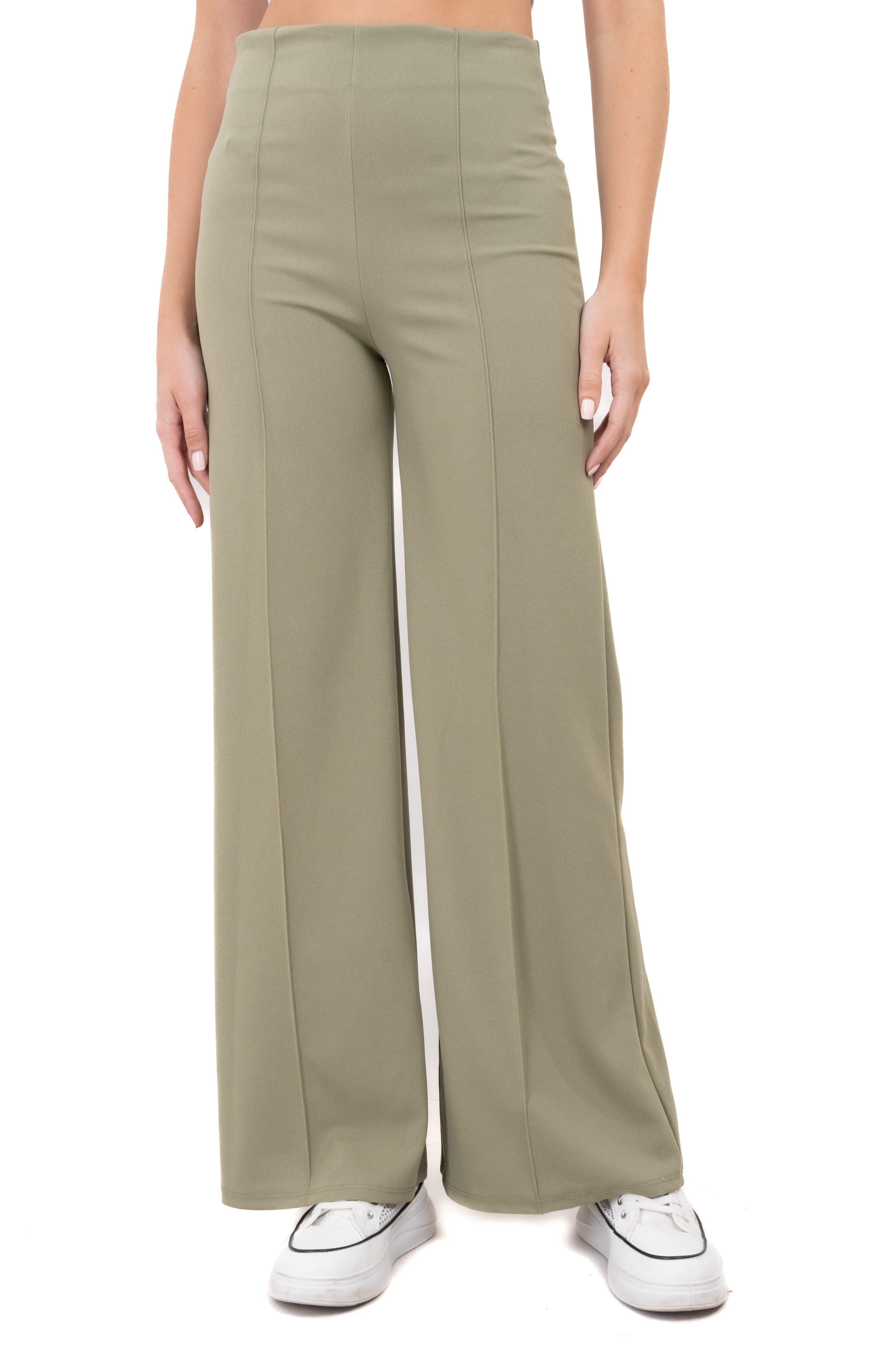 Pantalón Wide Leg Cintura Alta Costuras sold by Shasa