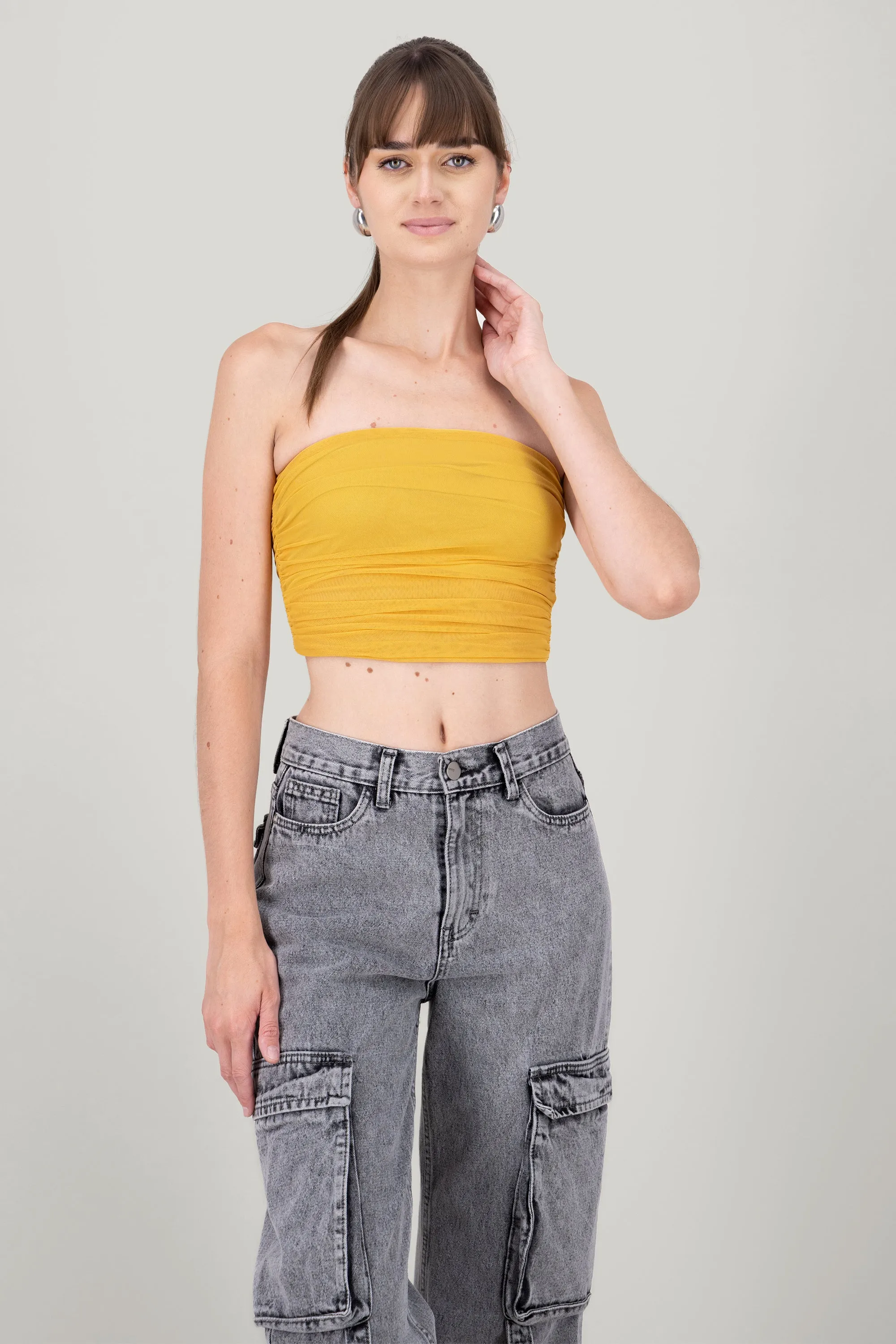 Top Tubo Mesh Fruncido sold by Shasa