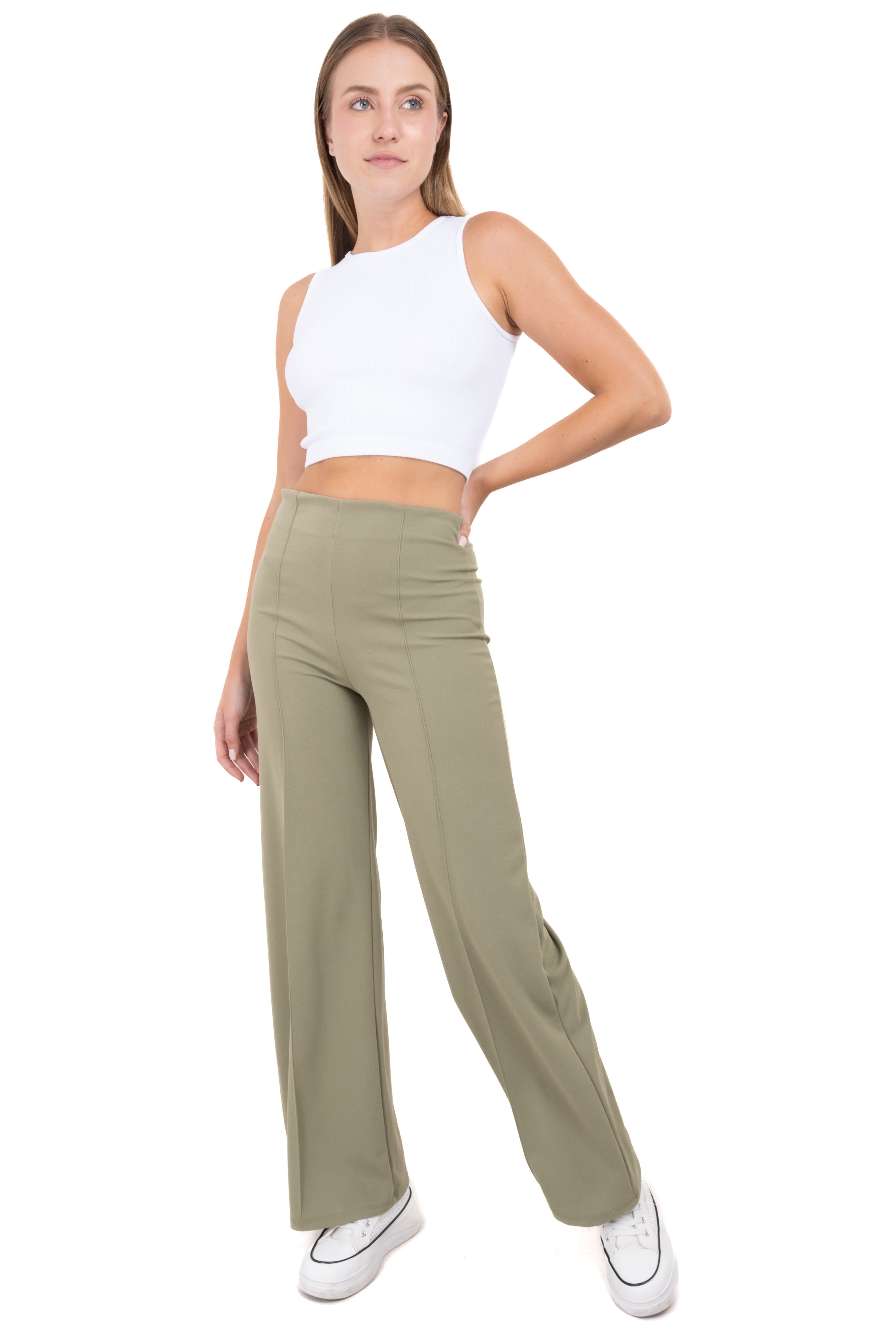 Pantalón Wide Leg Cintura Alta Costuras sold by Shasa product image thumbnail 2
