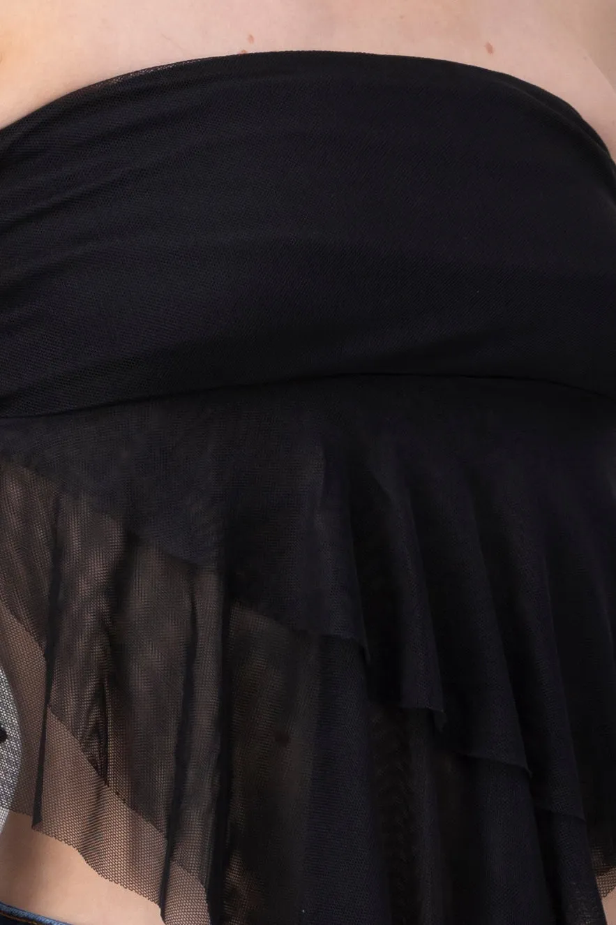 Top strapless mesh irregular sold by Shasa product image thumbnail 5