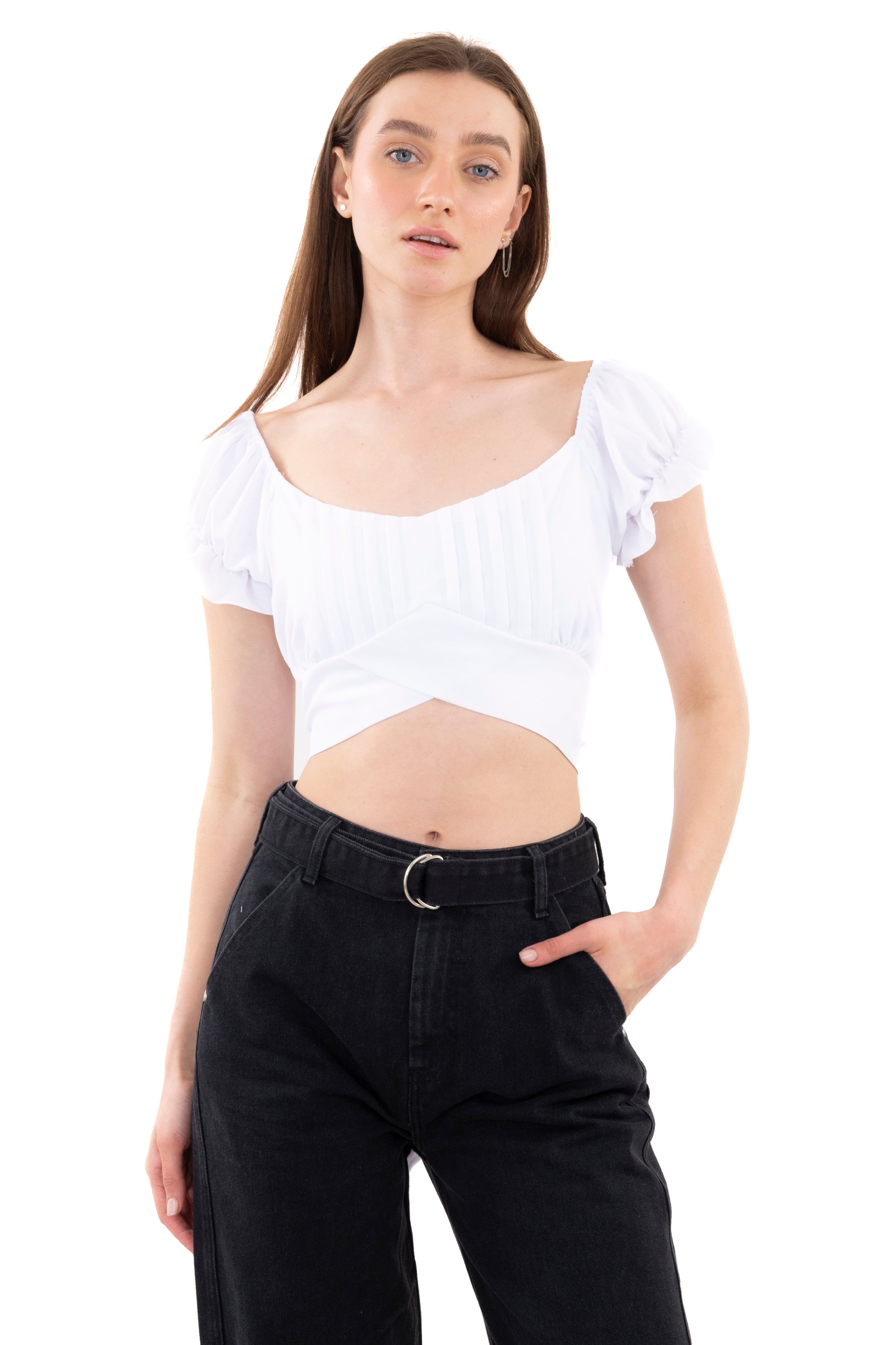 Top escote plisado cintas sold by Shasa product image thumbnail 5