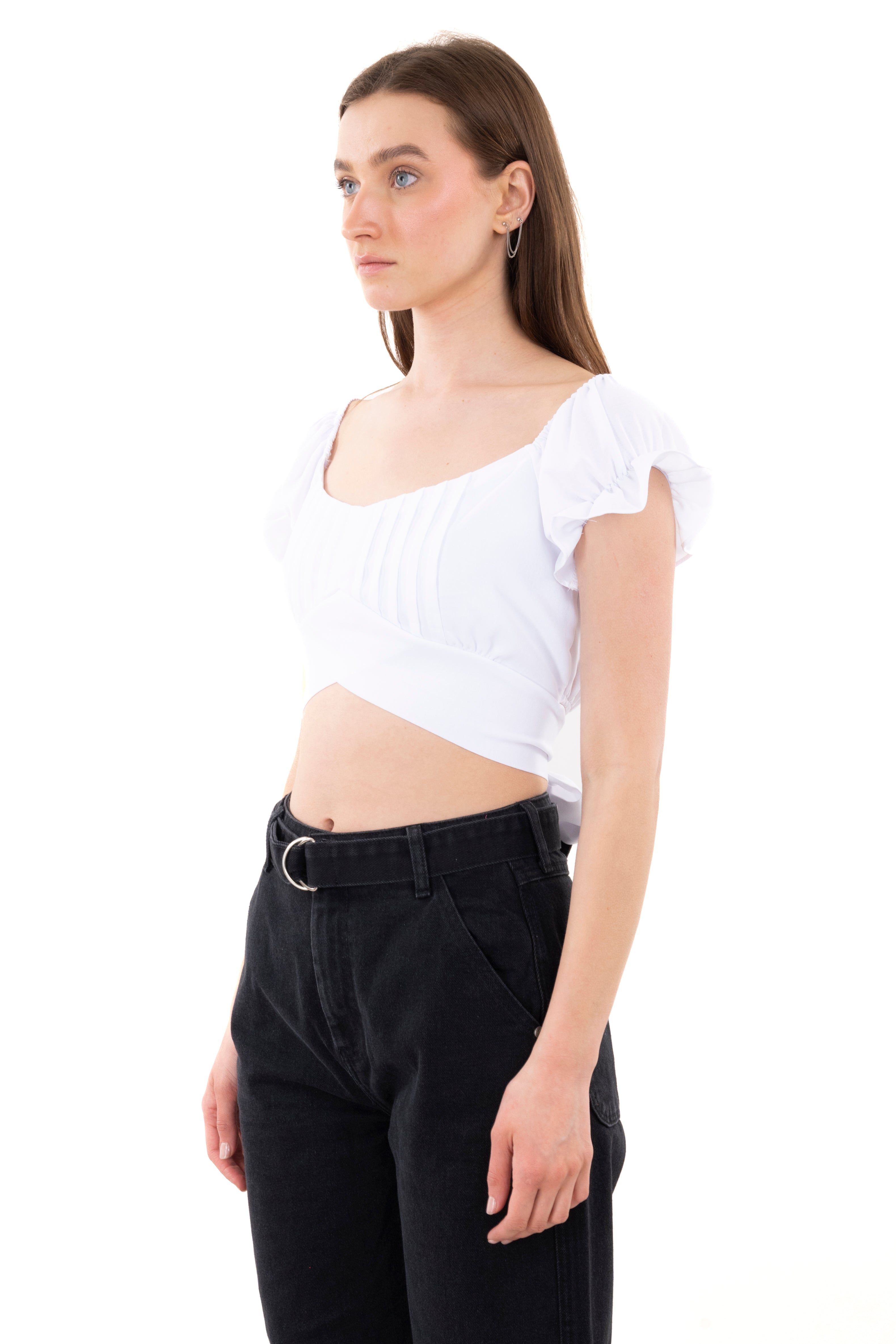 Top escote plisado cintas sold by Shasa product image thumbnail 3