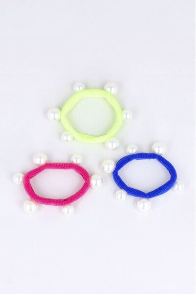 Set 3 ligas perlas maxi sold by Shasa