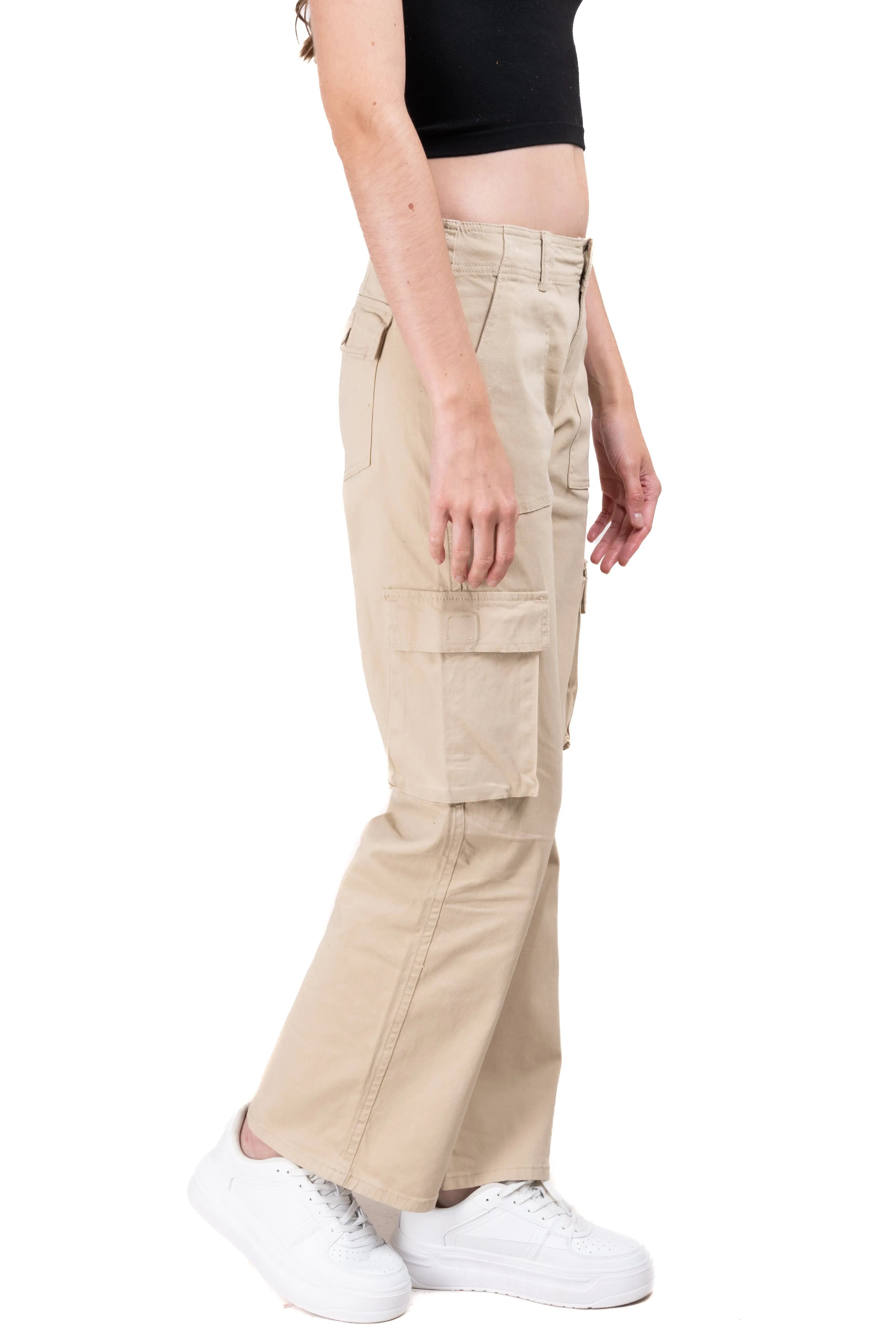 Jeans straight cargo monocolor sold by Shasa product image thumbnail 3