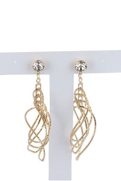 Aretes largos multirombos sold by Shasa