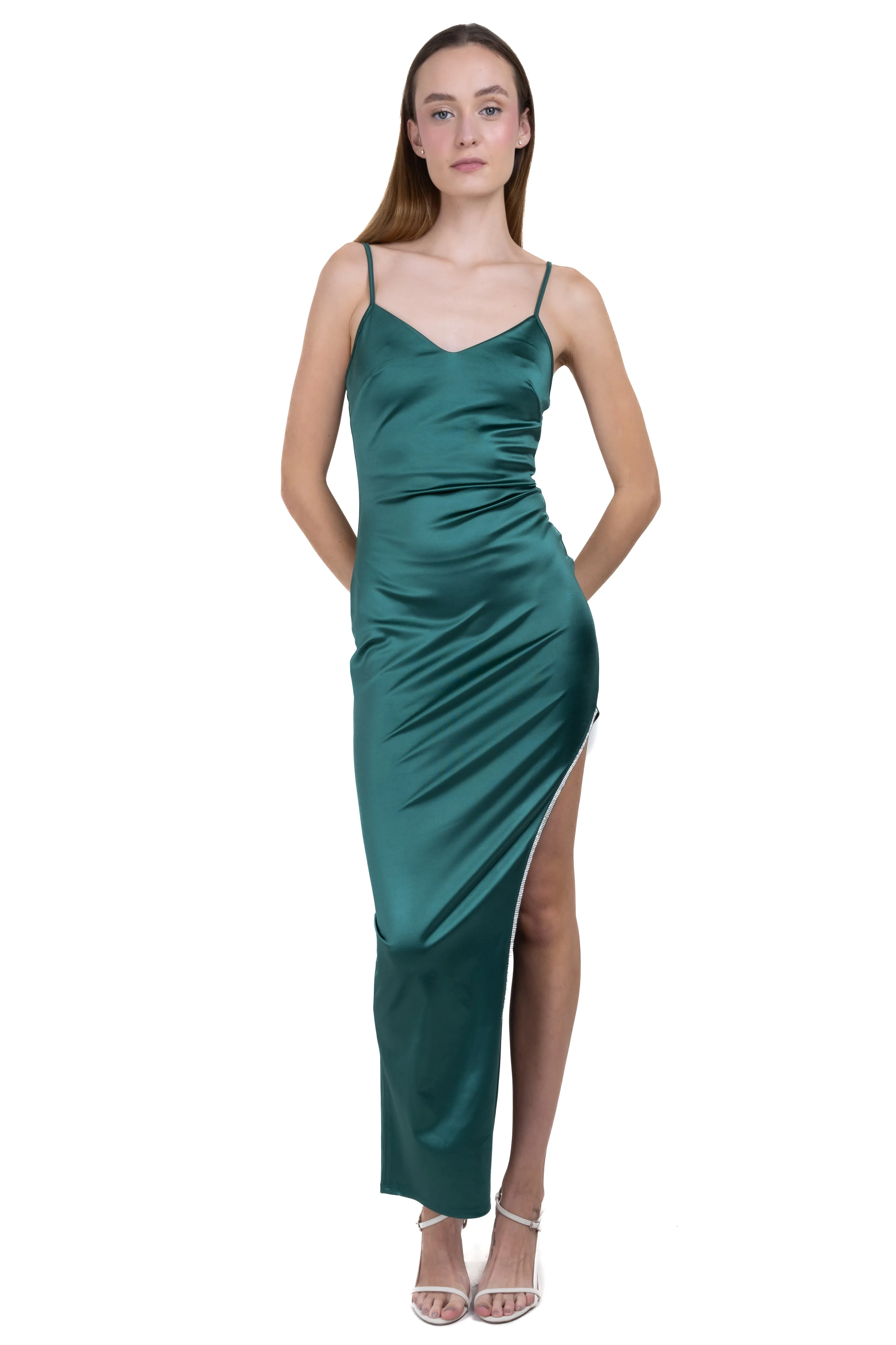 Vestido maxi abertura brillos sold by Shasa product image thumbnail 2