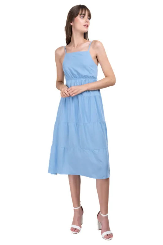 Vestido midi tirantes cruzados sold by Shasa