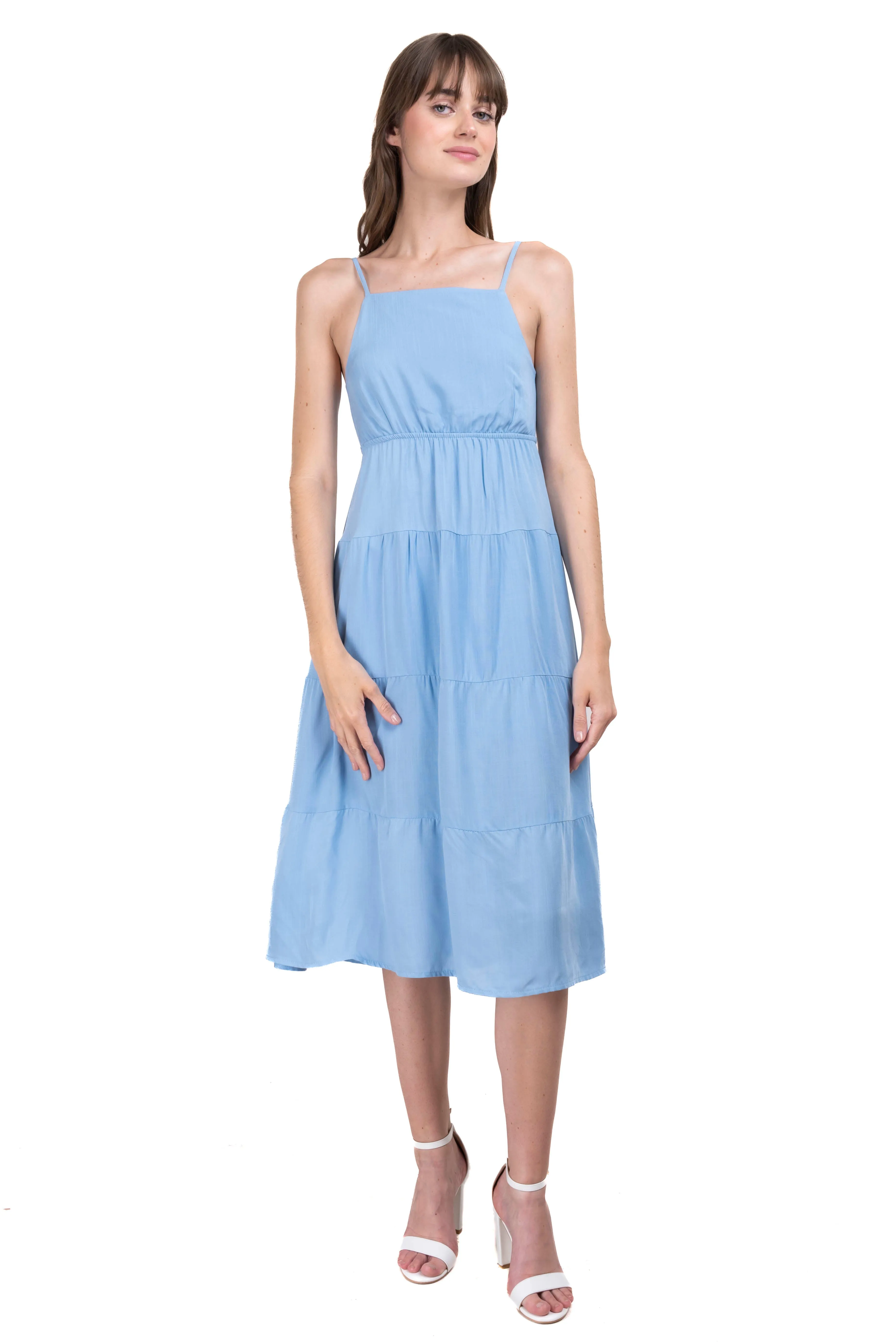 Vestido midi tirantes cruzados sold by Shasa product image thumbnail 2