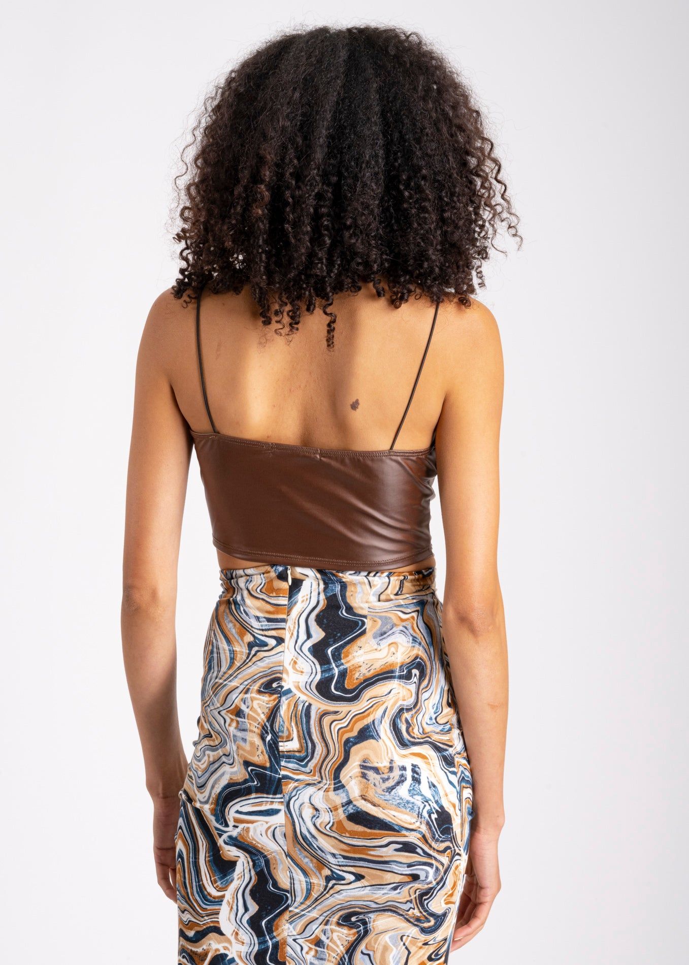 Top tirantes pañuelo efecto piel cuello drapeado sold by Shasa product image thumbnail 4