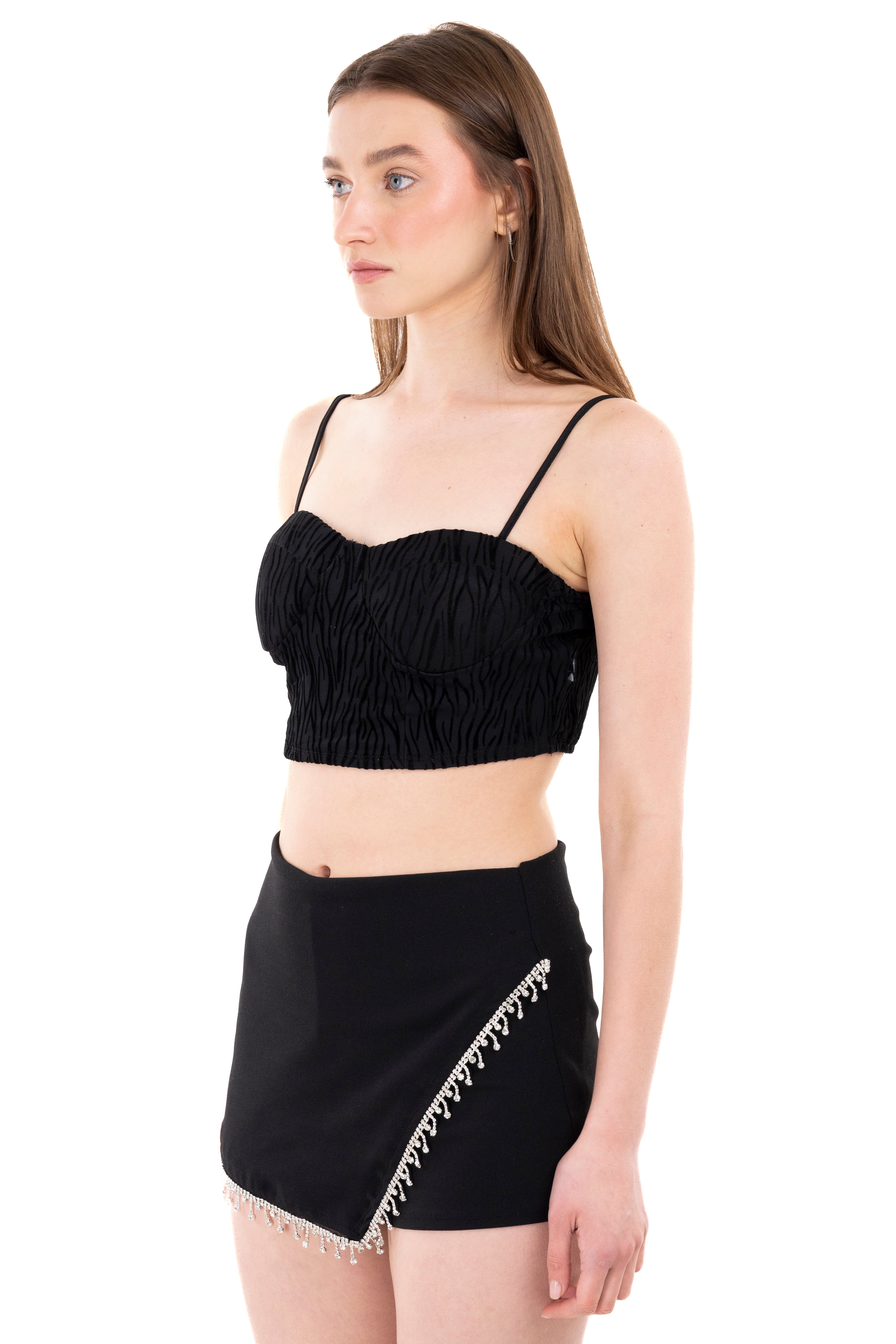 Top estampado mesh cebra sold by Shasa product image thumbnail 3