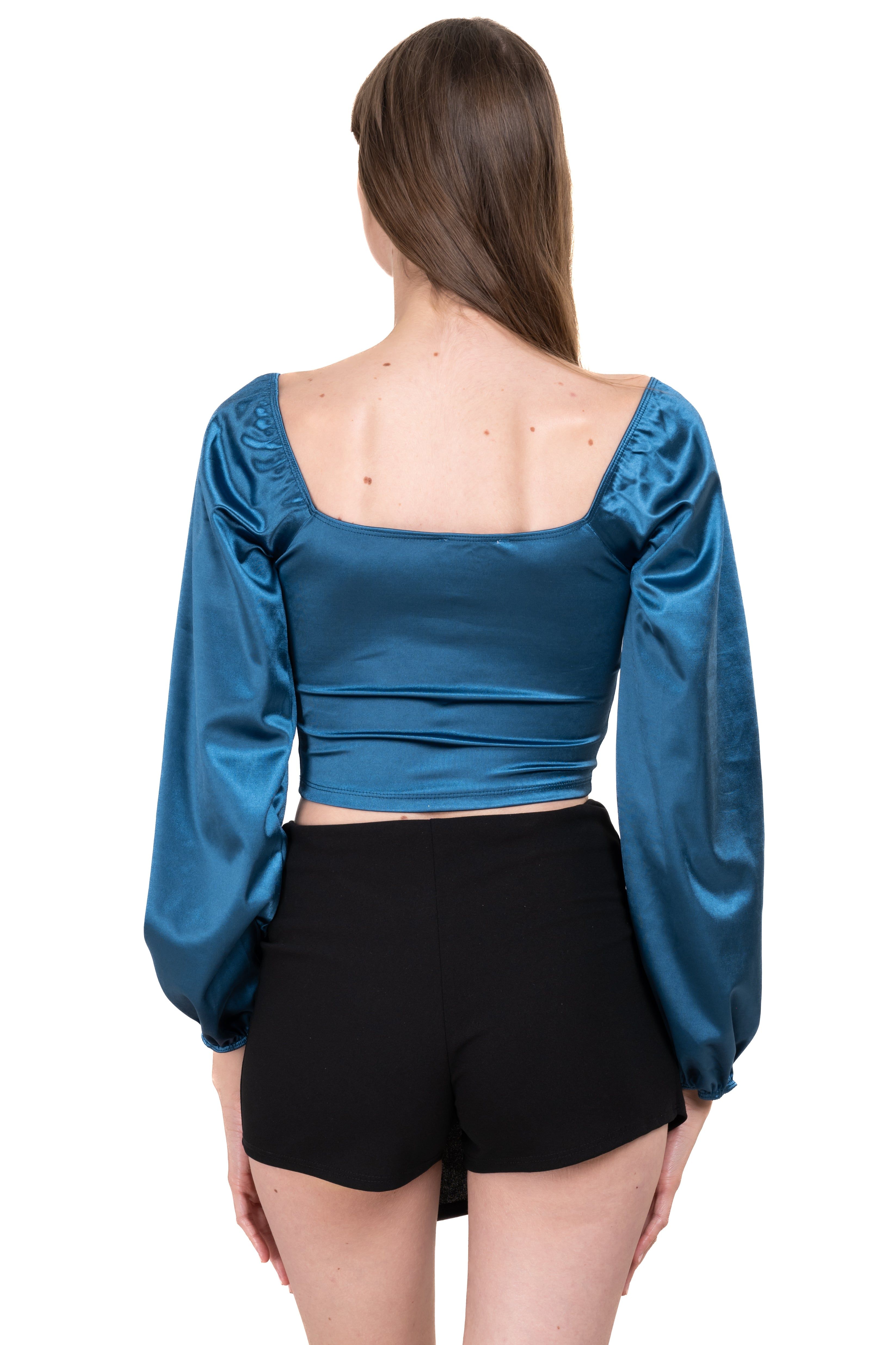 Blusa satín manga larga sold by Shasa product image thumbnail 4