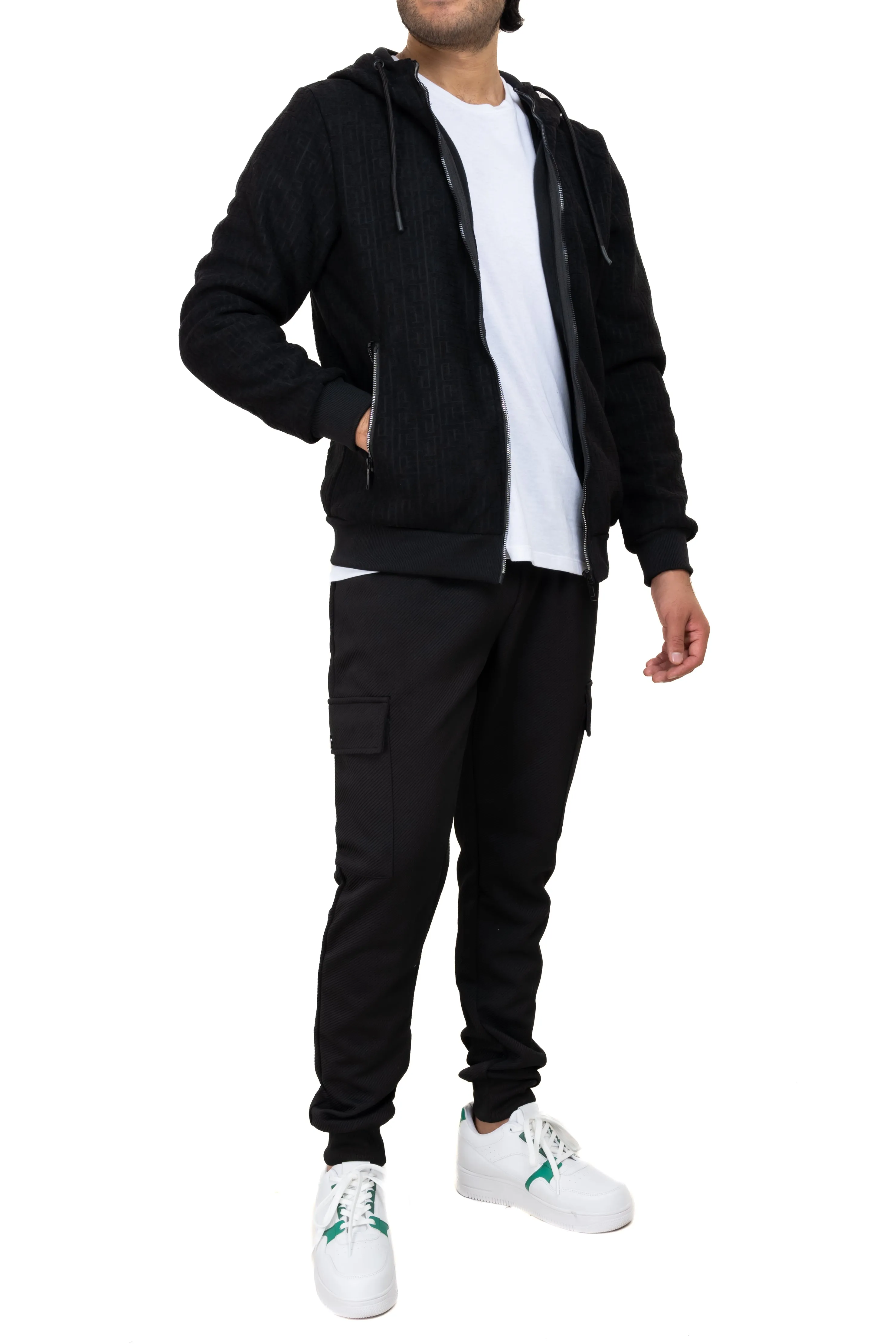 Sudadera texturizada costuras contraste sold by Shasa