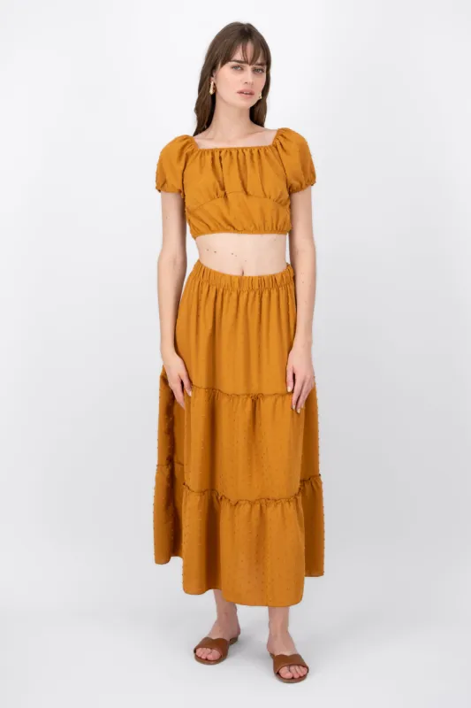 Falda Midi Tela Con Textura sold by Shasa