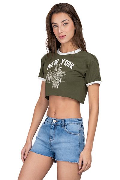 Playera crop nueva york sold by Shasa product image thumbnail 3