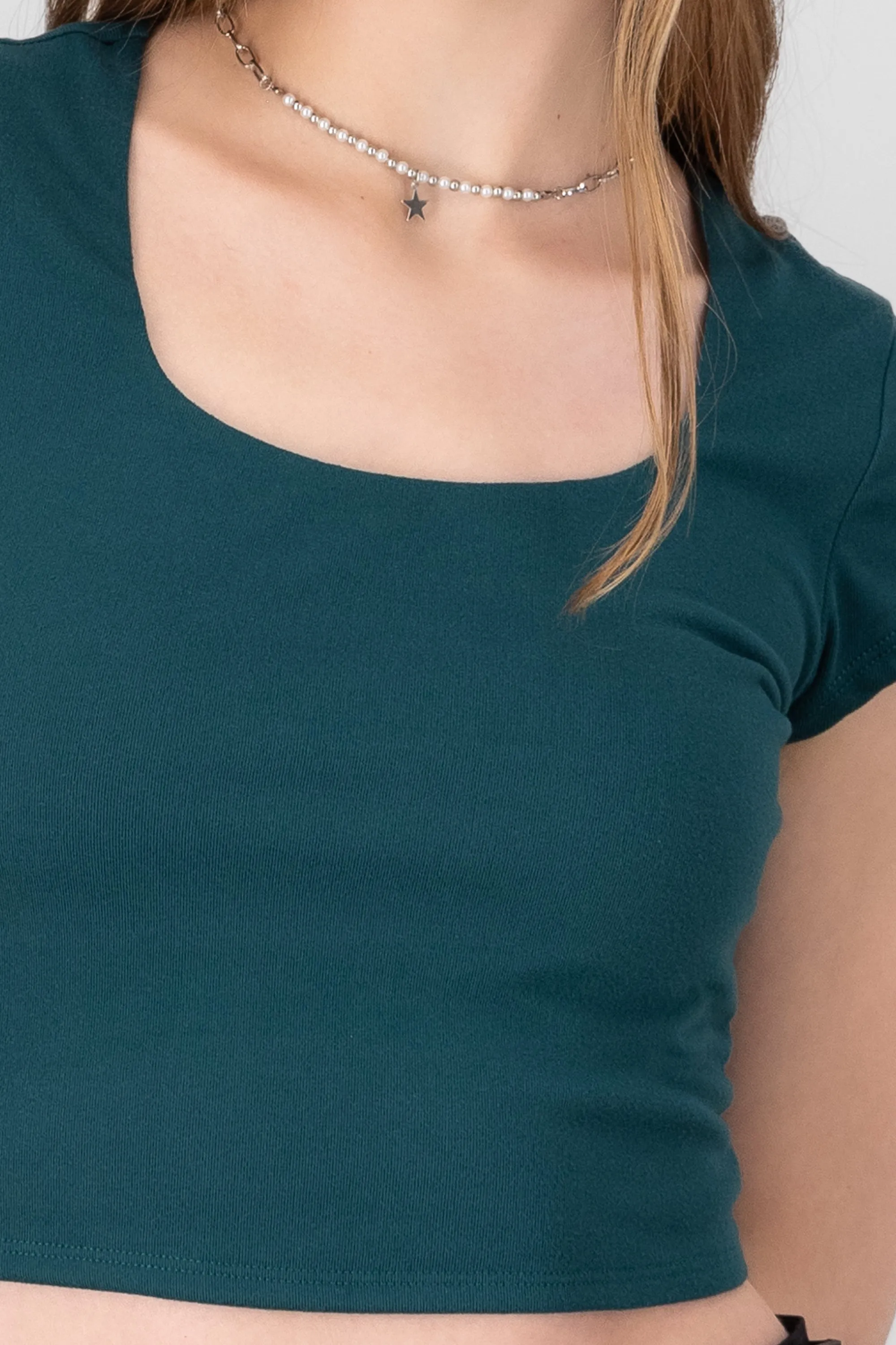 Top escote cuadrado manga corta sold by Shasa product image thumbnail 5