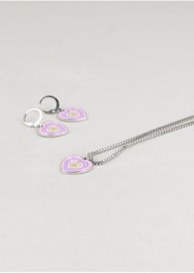 Set 3 Aretes Collar Corazones sold by Shasa