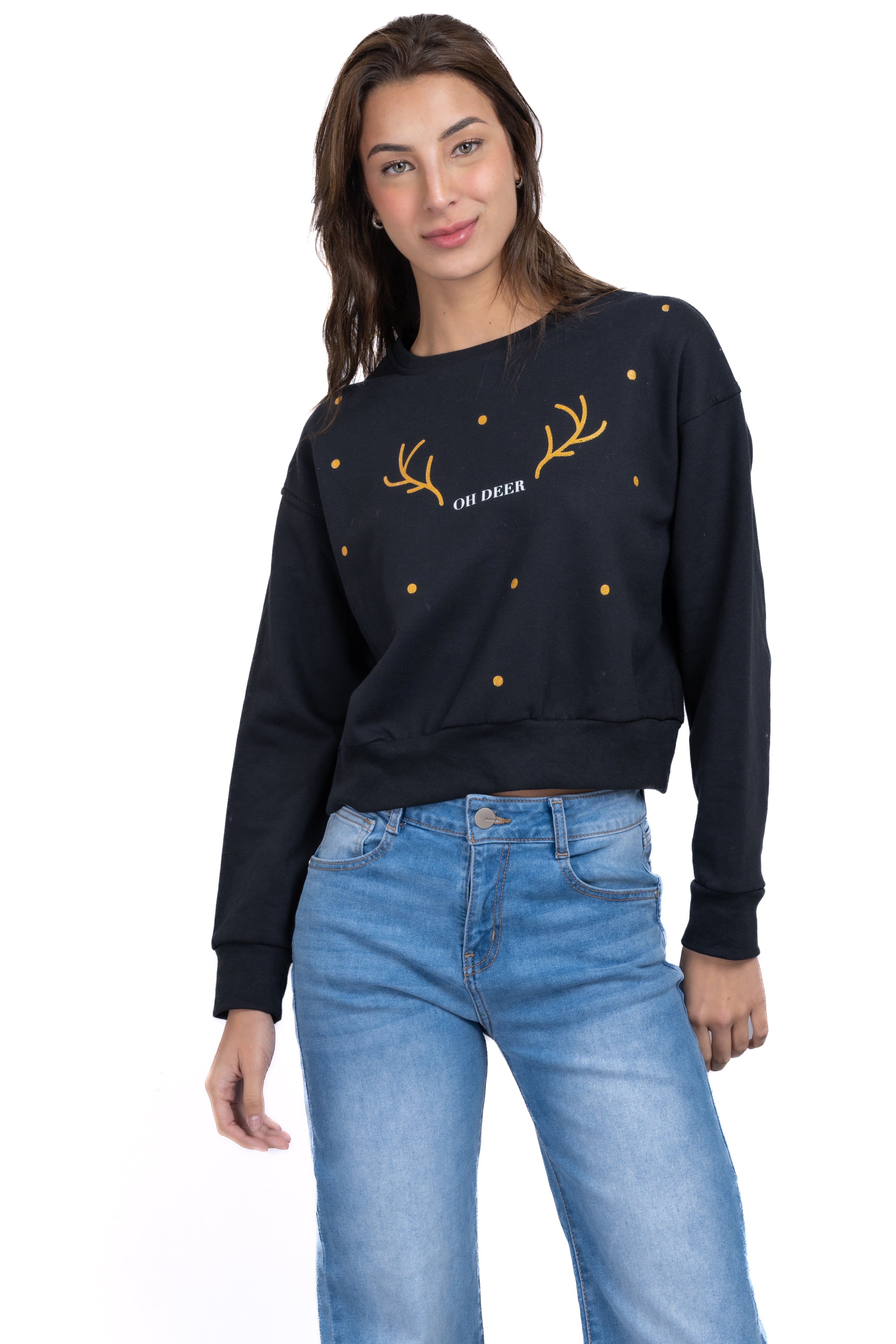 Hoodie navideña cuernos reno sold by Shasa product image thumbnail 2