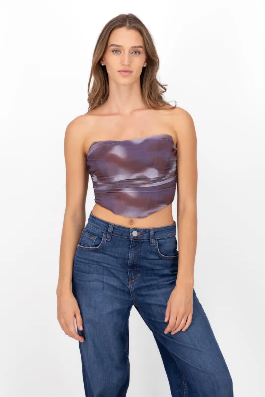Blusa corset strapless degradado sold by Shasa