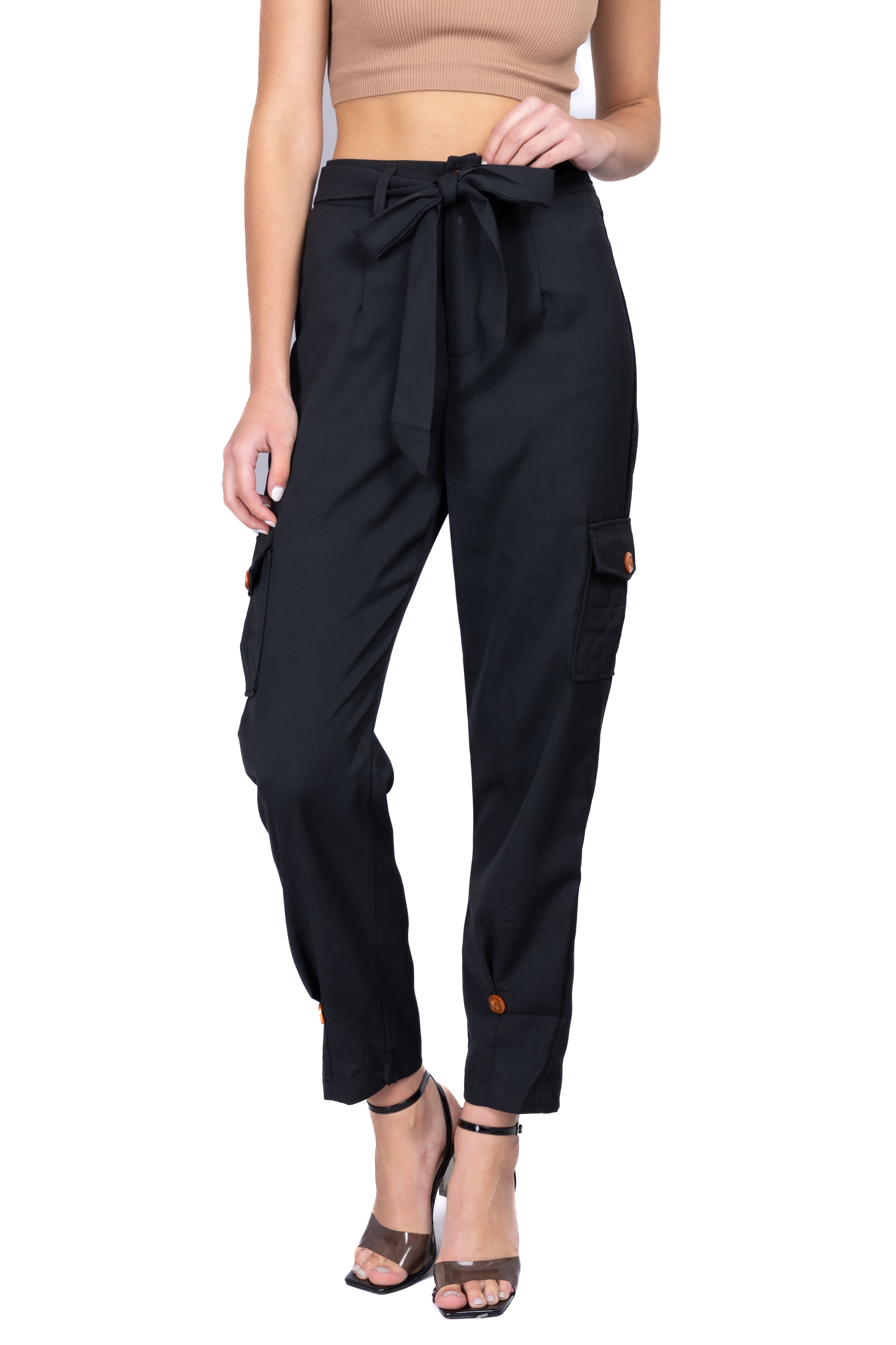 Pantalón cintura alta paper bag sold by Shasa product image thumbnail 2