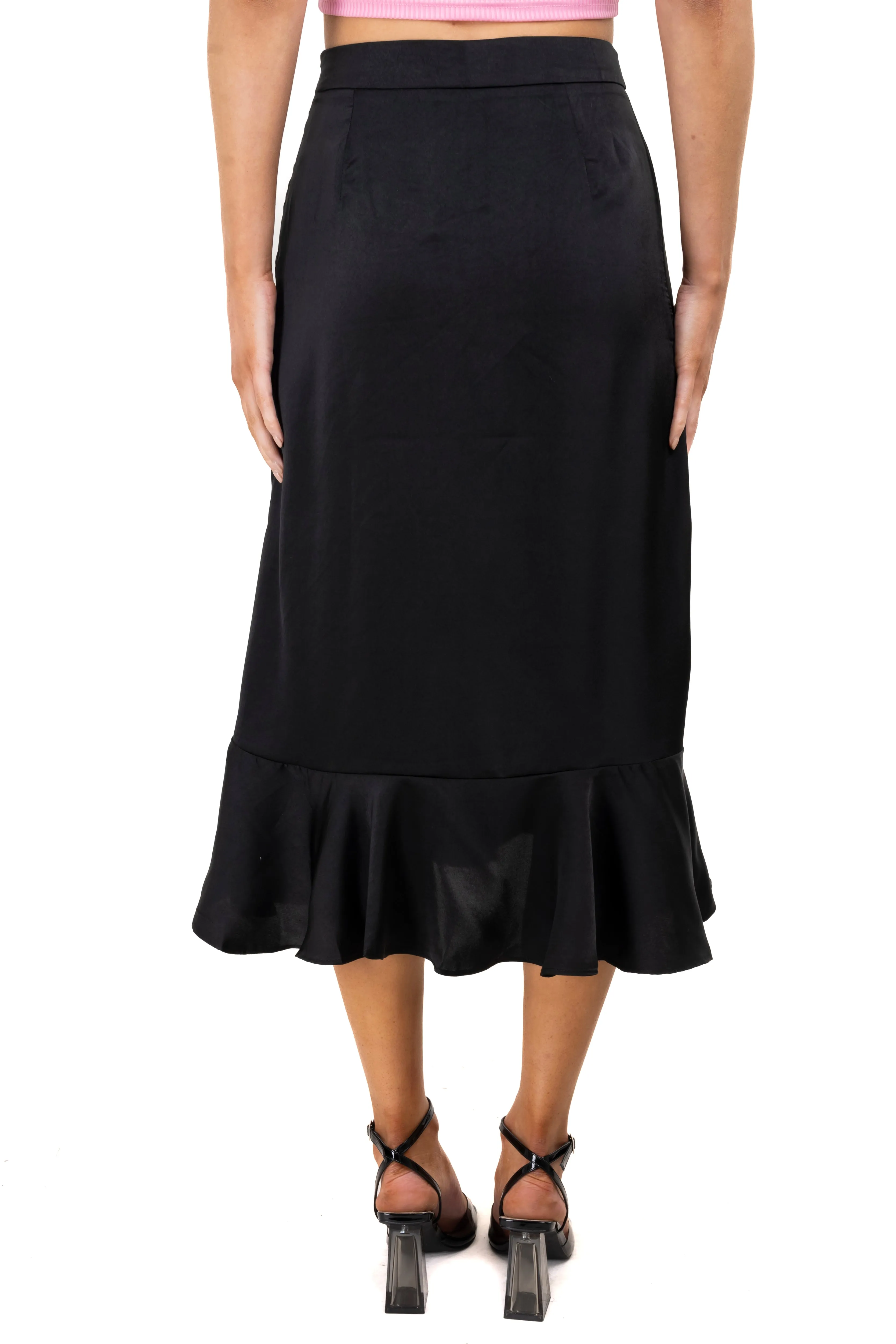 Falda midi satín olanes sold by Shasa product image thumbnail 4